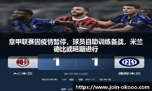 意甲联赛因疫情暂停，球员自助训练备战，米兰德比或延期进行